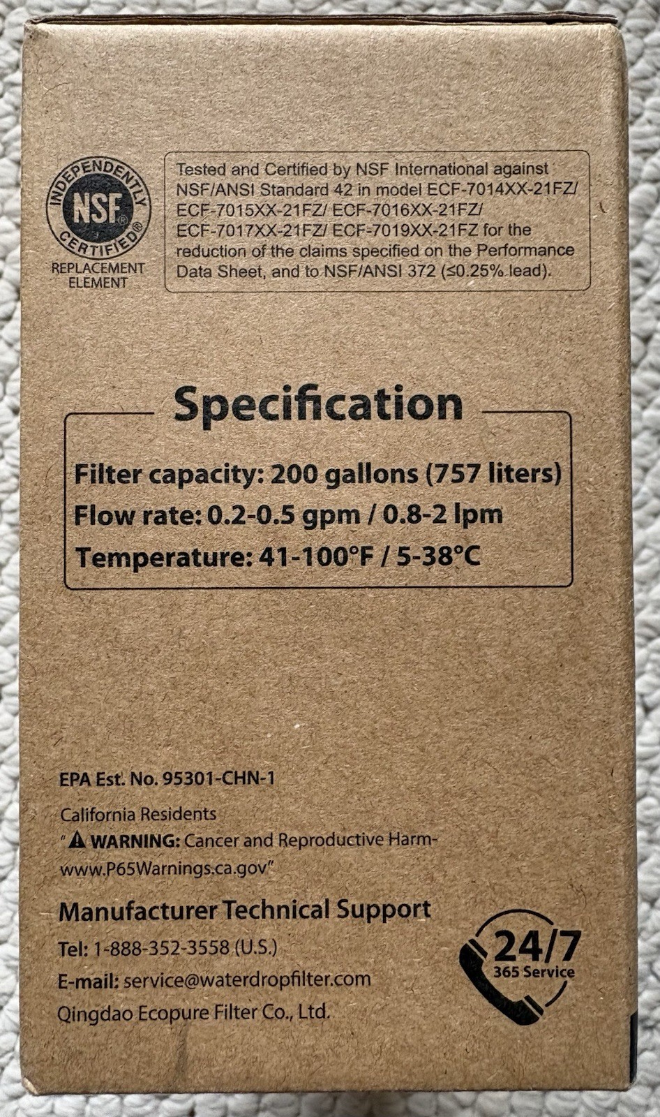 New Waterdrop WD-PF-01A Plus 3-Pack Pitcher Replacement Filters SEALED BOX gallery