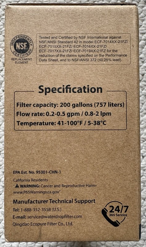 New Waterdrop WD-PF-01A Plus 3-Pack Pitcher Replacement Filters SEALED BOX gallery