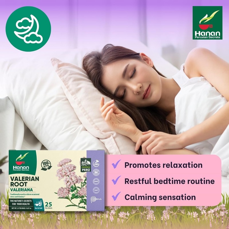 Valerian Root Tea for Better Sleep - 100% Pure Te de Valeriana Herbal Tea -Peru gallery