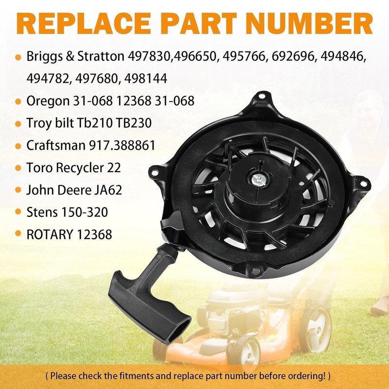 Pull Recoil Starter For Craftsman 917376271 917376430 Lawn Mowers Motors gallery
