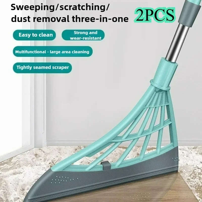 Surface Lightweight Silicone Broom, Squeegee, Pet Hair Remover, Indoor Cleaning gallery