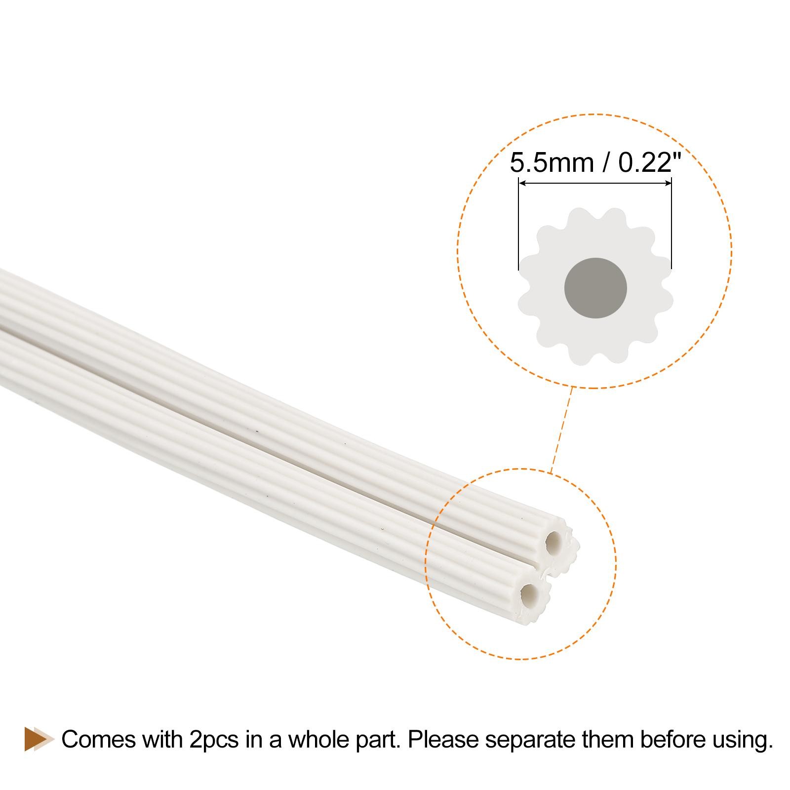 Screen Spline, 5M/16.4Ft Silicone Window Sealing Strip, 5.5mm OD White gallery