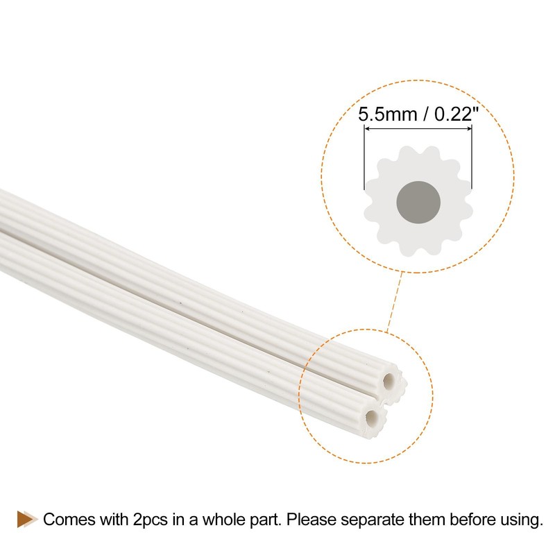 Screen Spline, 5M/16.4Ft Silicone Window Sealing Strip, 5.5mm OD White gallery