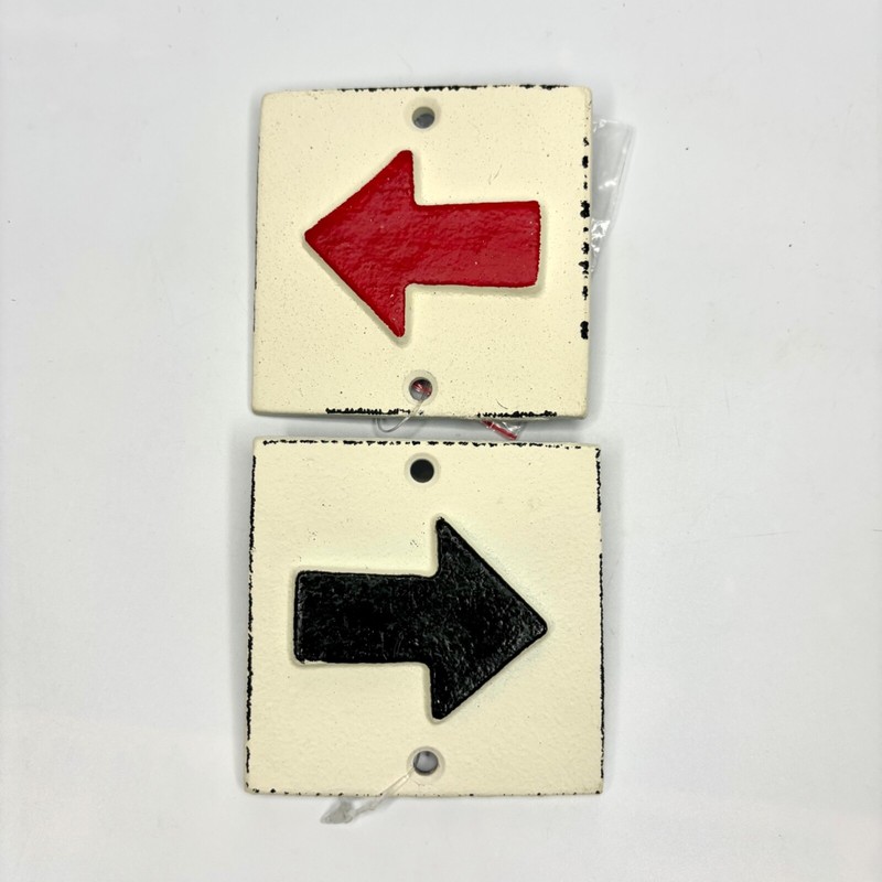 Creative Co-op Arrows Red or Black Cast Iron Wall Sign, Cabin or Farmhouse Decor gallery