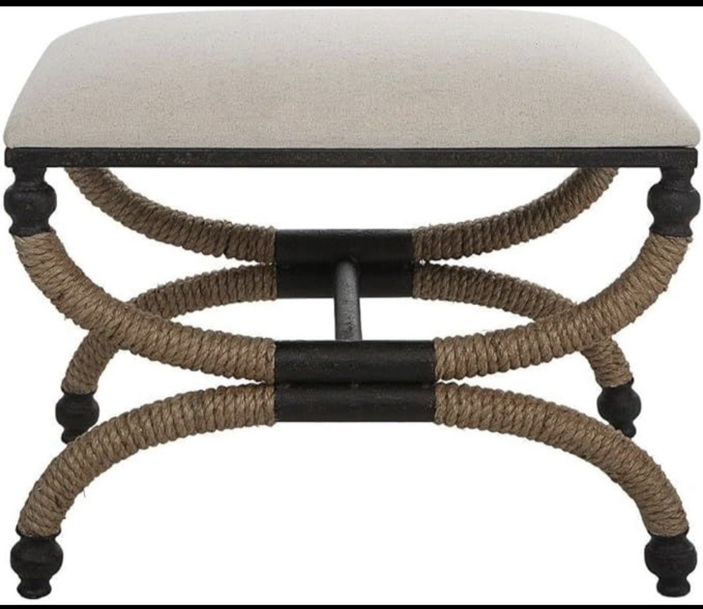 Uttermost 23741 Small Bench-19.5 Inches Tall and 23.5 W Beautiful
