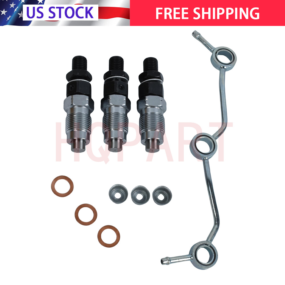 Fuel Injectors & Fuel Return Overflow Pipe Fit Kubota 16001-53900 gallery