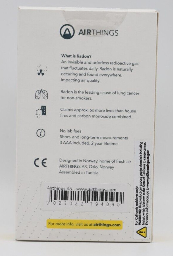 Airthings 223 Corentium Home Radon Detector gallery
