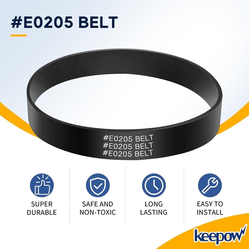 2 Pack KEEPOW E0205 Vacuum Belt Replacement for Eureka Power Speed Series Vacuum gallery