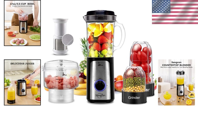 Multi-Functional Electric Food Chopper & Blender - Ideal for Smoothies & Sauces gallery