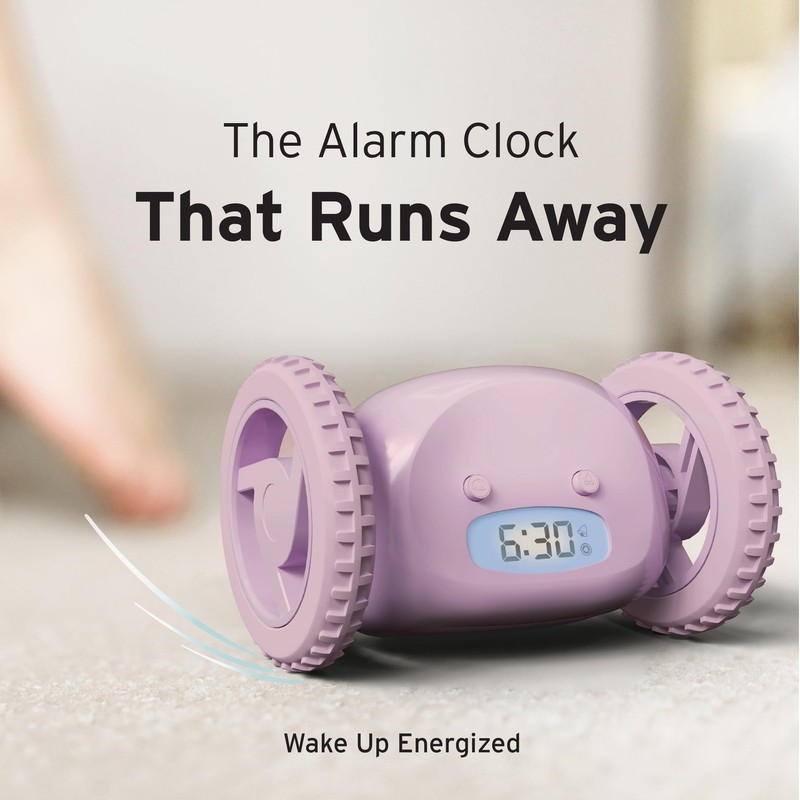 CLOCKY Extra Loud Alarm Clock on Wheels for Heavy Sleepers, Vibrating, Runs Away gallery