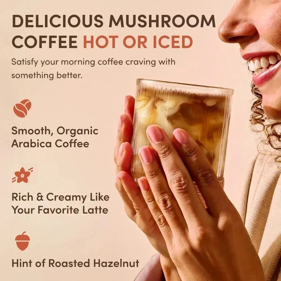 Authentic RYZE MUSHROOM Coffee Bright & Smooth Gut Health Supplement 30 Servings gallery
