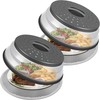 Pack 2, Microwave Food Cover with Mat 10 Inch, Mat as Bowl Holder gallery