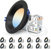 4" Dimmable LED Downlight, 5CCT, 12W, 1080LM, ETL Certified - 12 Pack gallery