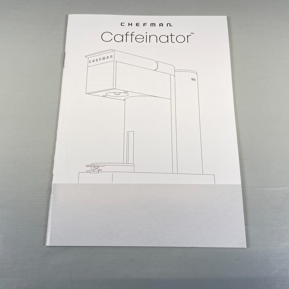 Chefman Caffeinator C14-DB-1C-452 Coffee Maker User Manual Instructions Guide