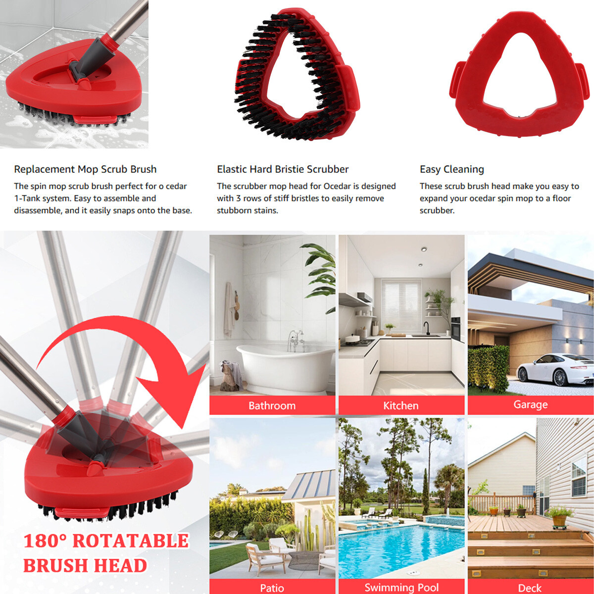 For O-Cedar Spin Mop Replacement Microfiber Mop Head Kit - Easy to Clean gallery