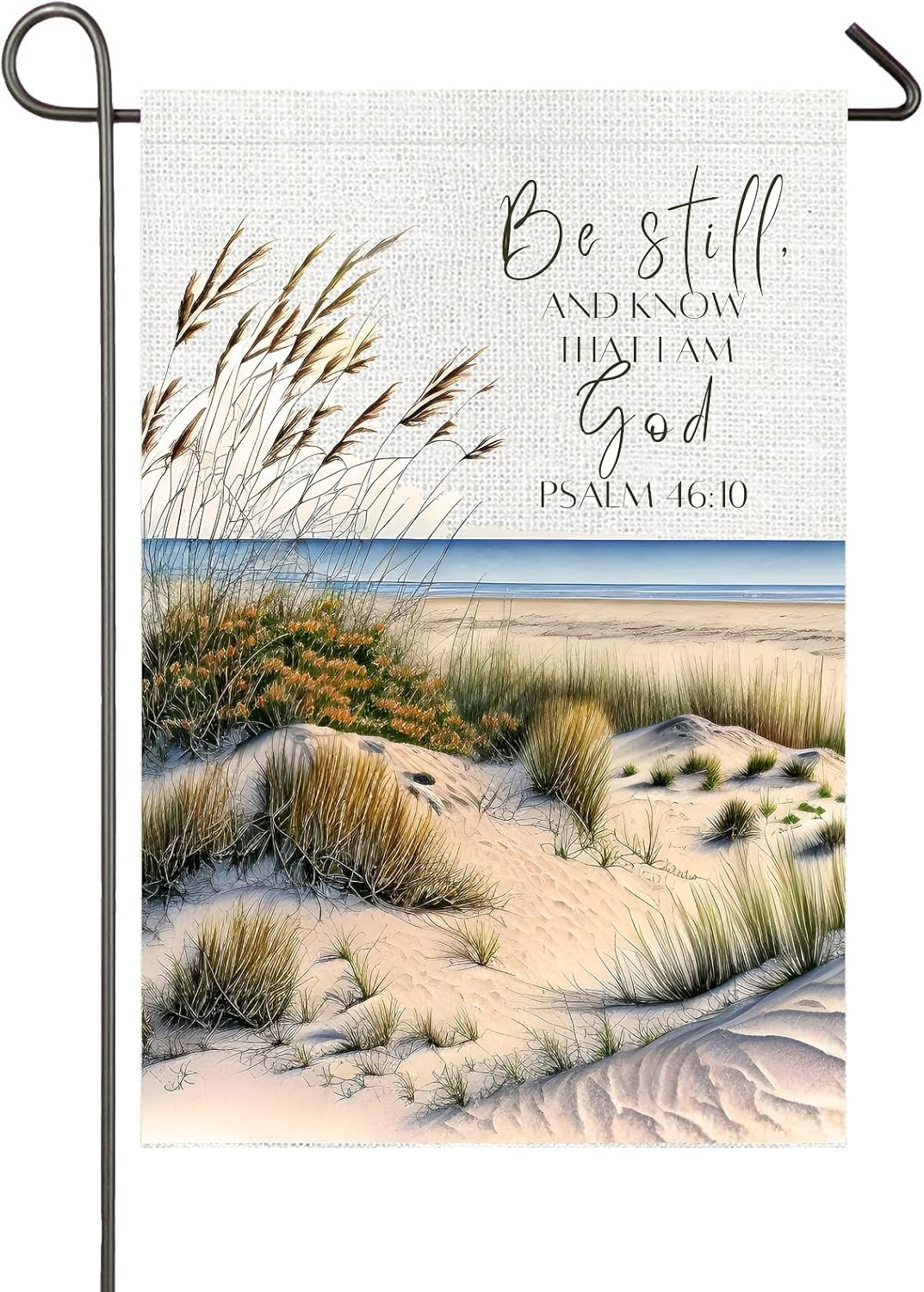 Christian Garden Flag 12x18 Inch Double Sided Be Still and Know Psalm 46:10 Scri gallery