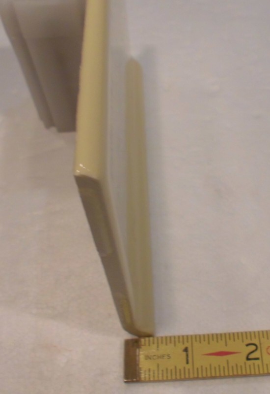 1 pc. Bright Yellow: Cove Base Ceramic Tile: Bullnose Top, Glossy 4" X 6" NEW gallery