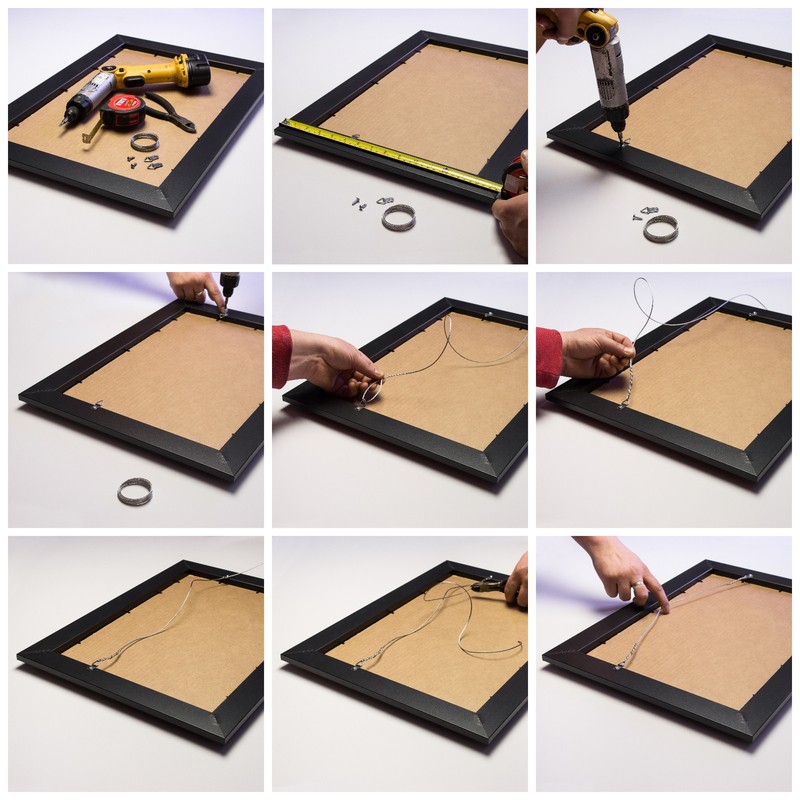 Craig Frames, 4-CD Display Mat Complete with 1" Wide Satin Black Frame gallery
