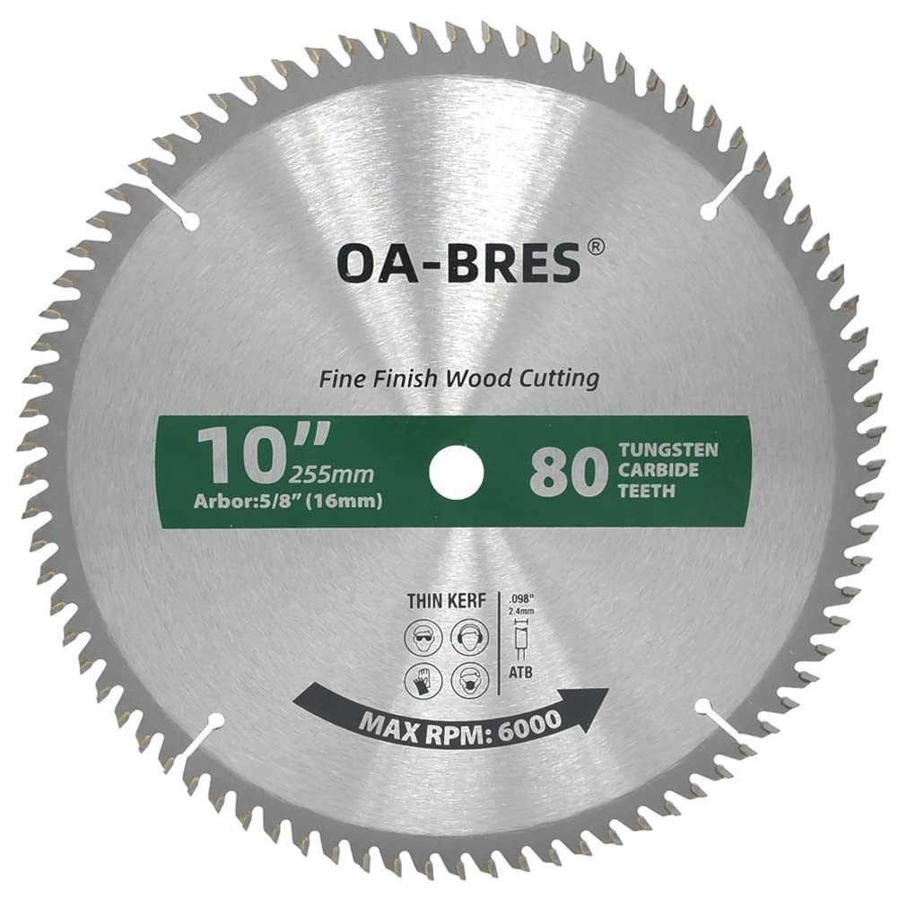 10-Inch 80T Circular Saw Blade - Perfect for Clean Cuts in Wood and Plastic gallery