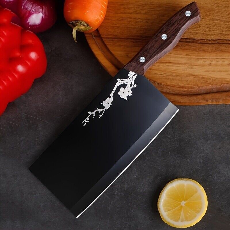 Chef Cleaver Razor Sharp Blade Chopper Knife Ergonomic Handle Meat Kitchen Knife gallery