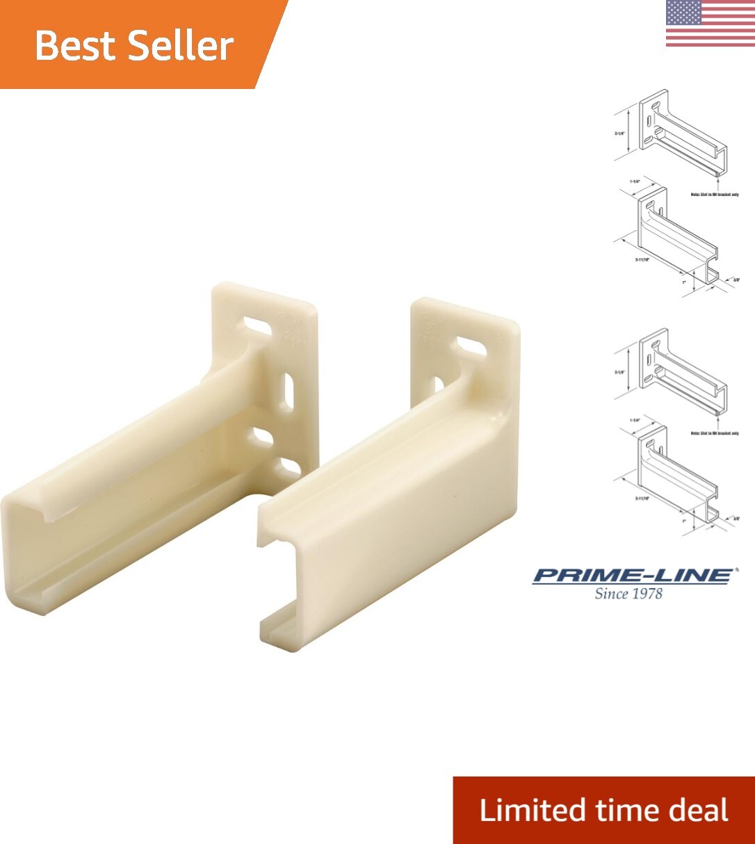 Heavy-Duty Side-Mounted Drawer Glide Supports - 3/8 x 1 Plastic Plates gallery