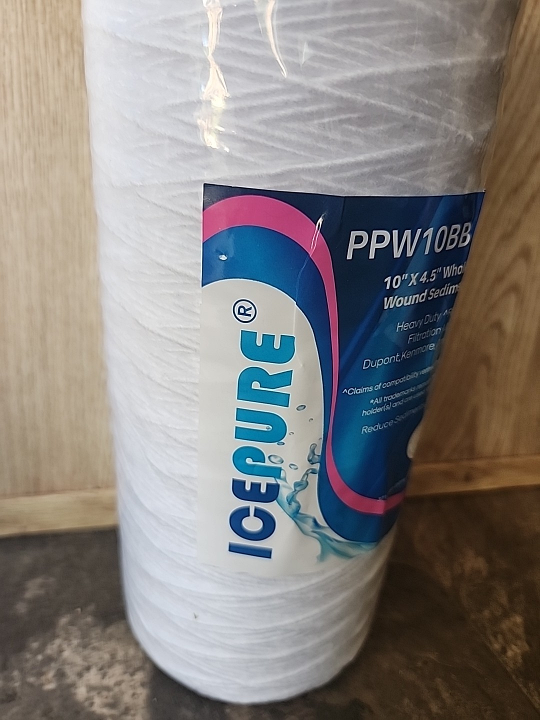 Ice Pure Sediment Water Filter Replacement Whole House 1 Pack 5 microns 10"x4.5" gallery