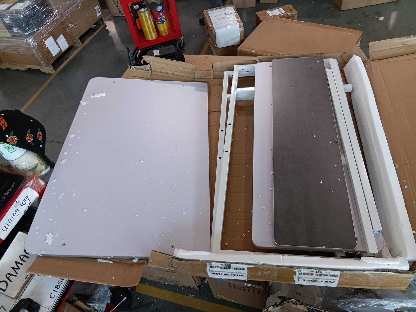 Used 3-tier Computer Desk, Home Office Desk, Rolling Computer Desk gallery