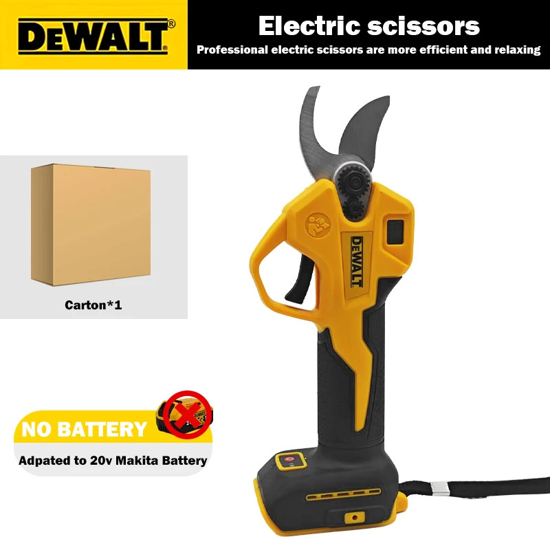 Brushless Cordless Pruning Shears 45mm Branch Cutter For DeWalt 20V Tool Only gallery