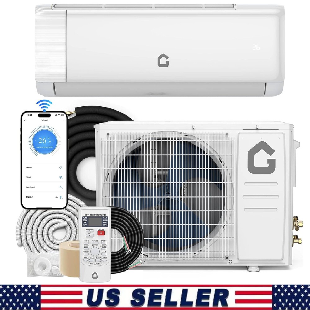 24000 BTU Mini Split Air Conditioner Ductless ,208/230V Inverter Heat Pump WIFI