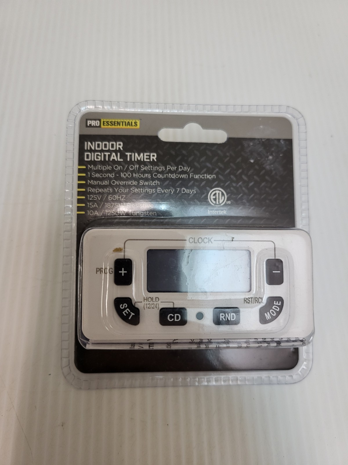 Pro Essentials Indoor Digital Timer Intertek - Multiple On/Off Settings Per Day gallery