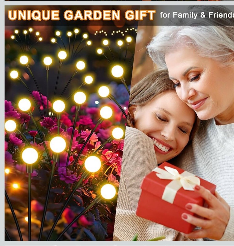 4PACK 32 LED Solar Firefly Light Garden Waterproof Swaying Lamp Outdoor Landscap gallery