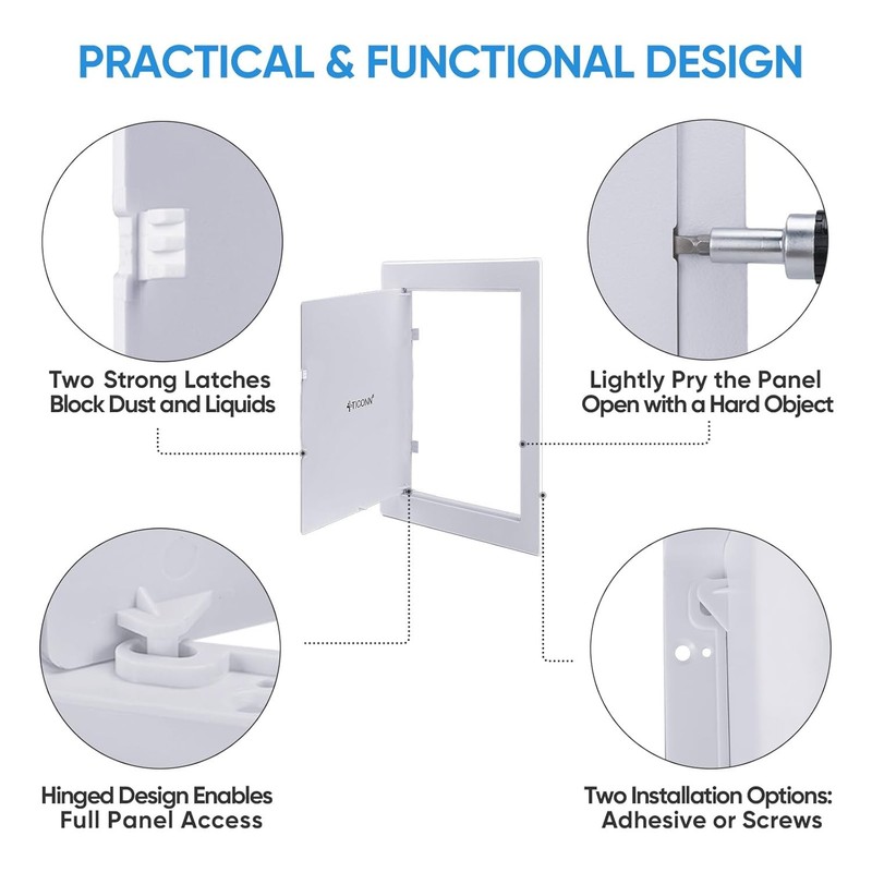 6x9 Inch ABS Plastic Drywall Access Panel Wall Hole Cover Access Panel gallery