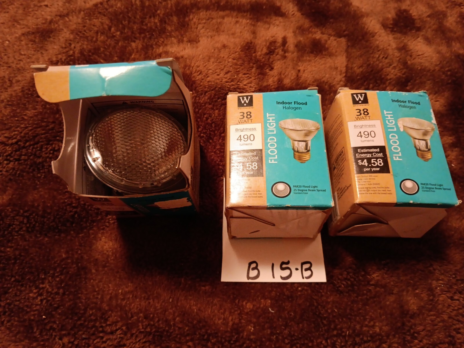3 Westpointe 50W Par20 Flood Bulbs Boxes less than perfect, but new & tested💡 gallery