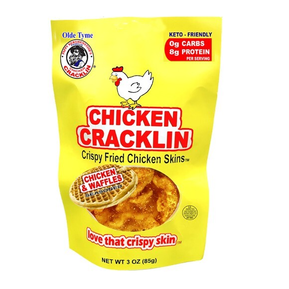 PAPPY’S CHICKEN CRACKLIN, CHICKEN & WAFFLES, KETO FRIENDLY – 3 OZ. BAG gallery
