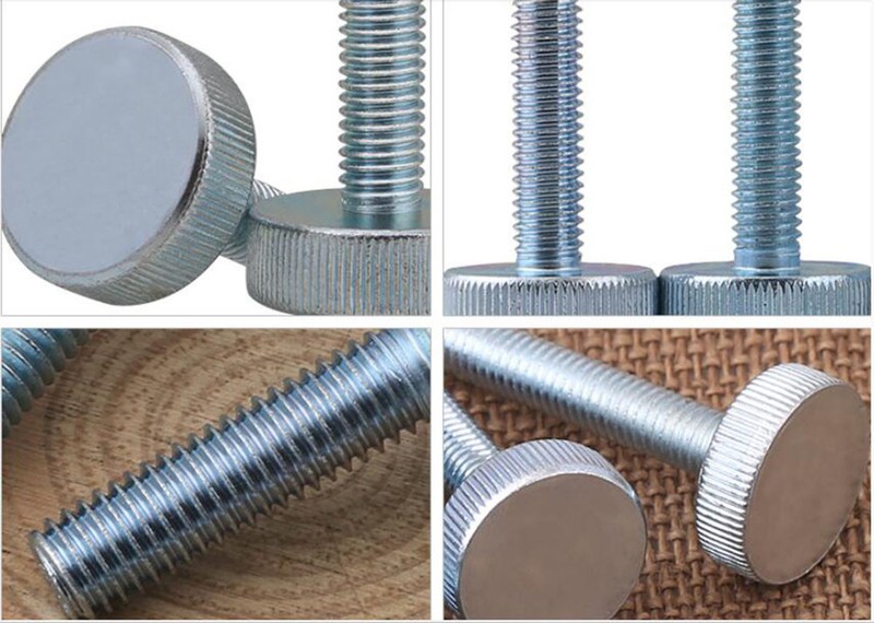 M3 M4 M5 Knurled Flat countersunk head Big Round Hand tight Adjustable screw gallery