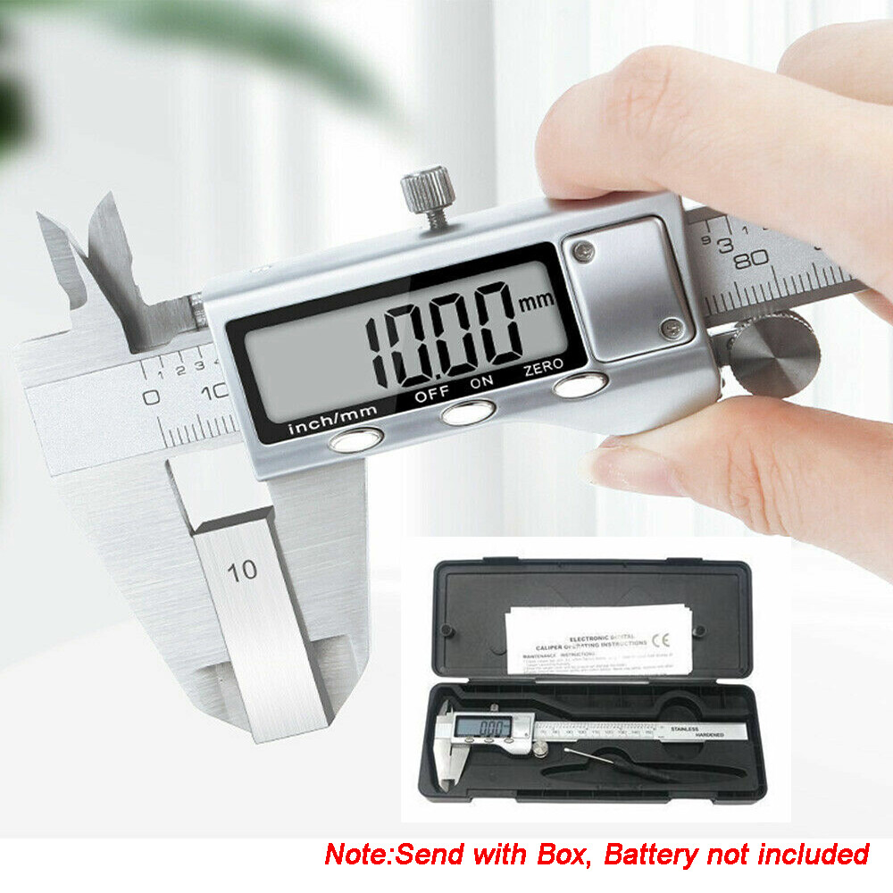 Digital Caliper Micrometer LCD Gauge Vernier Electronic Measuring Tool 6" 150mm gallery