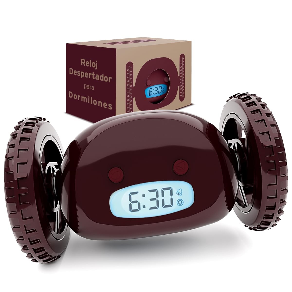 CLOCKY Extra Loud Alarm Clock on Wheels for Heavy Sleepers, Vibrating, Runs Away gallery