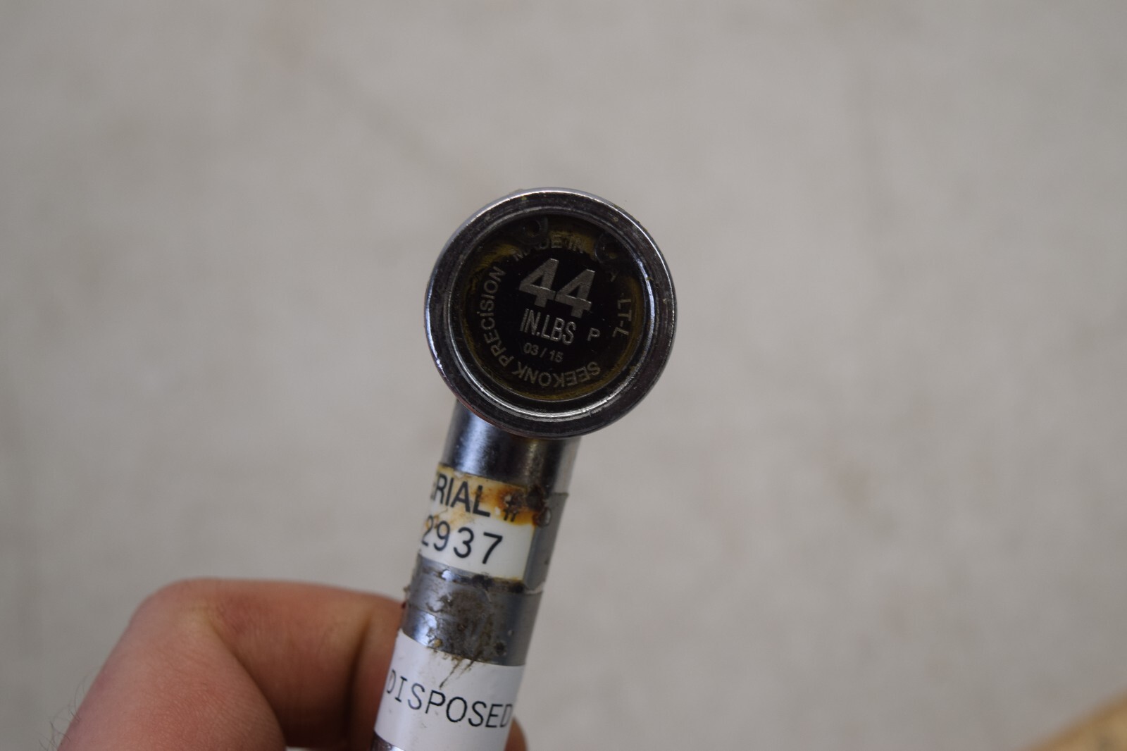 Seekonk Precision Tools 1/4" Drive 44 in #'s Torque Wrench LT-L. WONT ROTATE? gallery