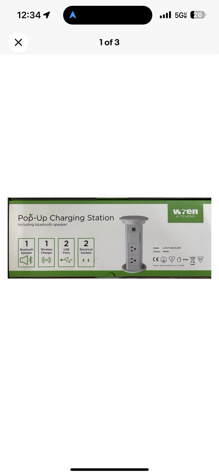 Pop up Outlet for Countertop, Receptacle Power Strip with USB AC Outlet Speaker gallery