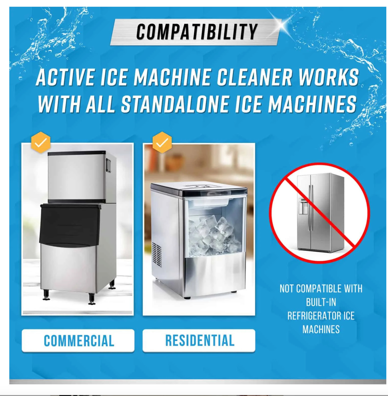 Active - ICE Machine Cleaner - 24 Pack - 12 Month Supply - SEALED gallery