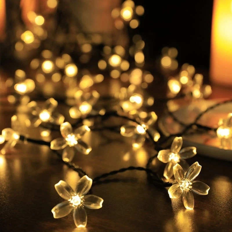 Solar String Light 30LED Flower 21ft Patio Party Yard Wedding Waterproof Outdoor gallery