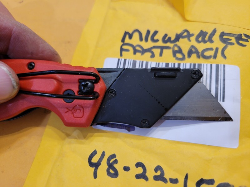 MILWAUKEE FASTBACK FOLDING KNIFE MODEL # 48-22 1540 gallery