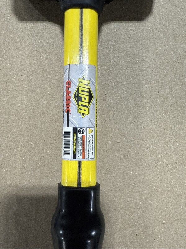 Nupla 3lb Classic Sledge Hammer w/ 14” Fiberglass Handle Non-Slip Grip NEW gallery