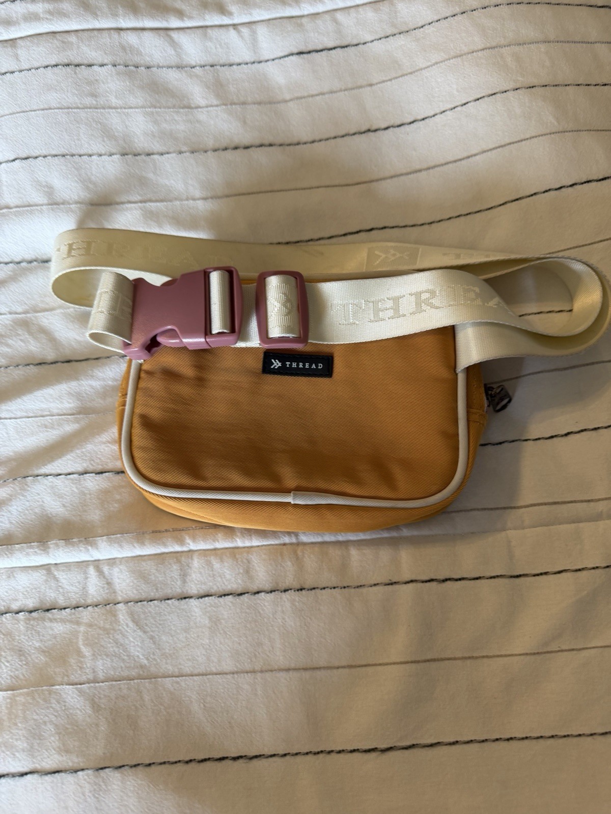Terra Thread Mustard Yellow Multi-Use Fanny Pack Adjustable Strap 3
