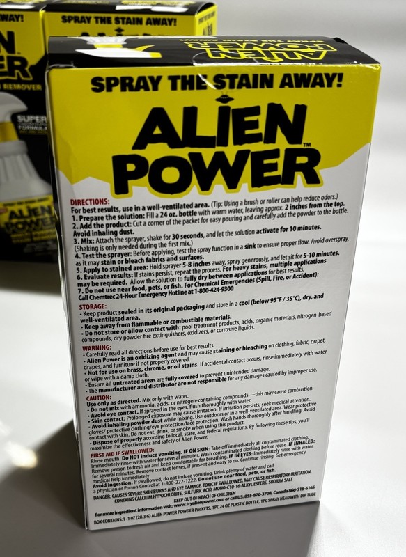x3 Alien Power Super Concentrated Multi Purpose Stain Remover Mold Mildew Water gallery
