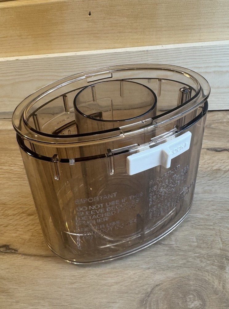 CUISINART DLC-7 Super Pro Replacement Part Pusher Sleeve Assembly Amber DLC-018B