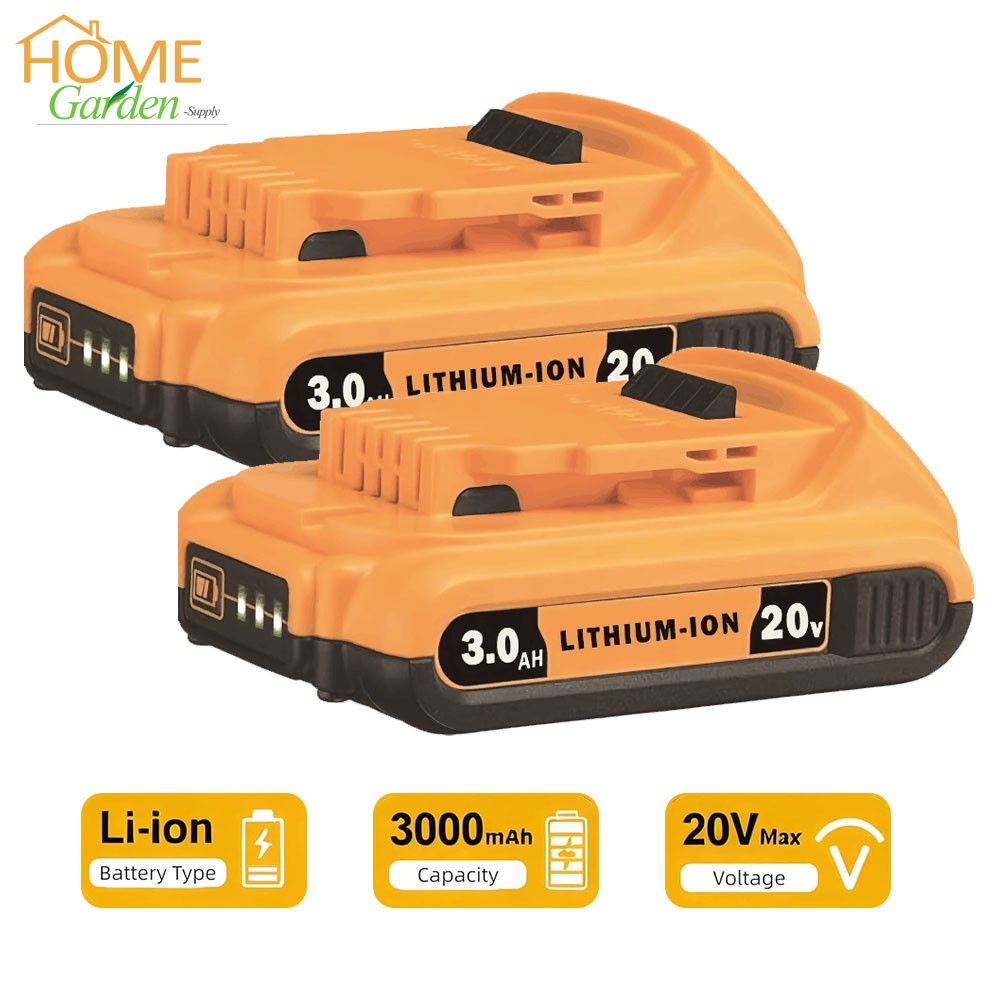 2Packs DCB203 20V 3.0Ah Lithium-ion Replacement Battery for Dewalt 20 Volt Max gallery