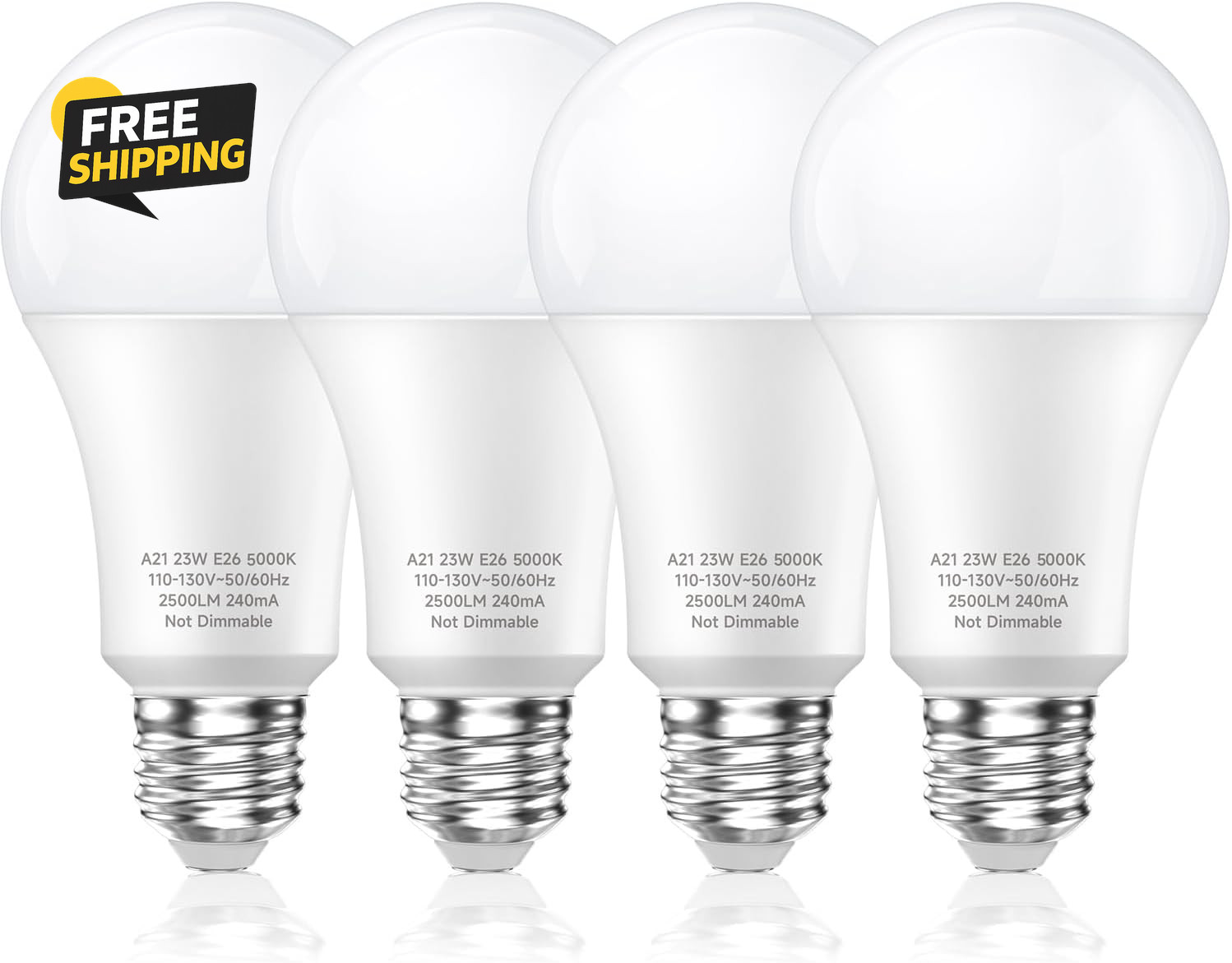150 Watt LED Light Bulbs, Daylight White 5000K, 2500 Lumens Super Bright LED gallery