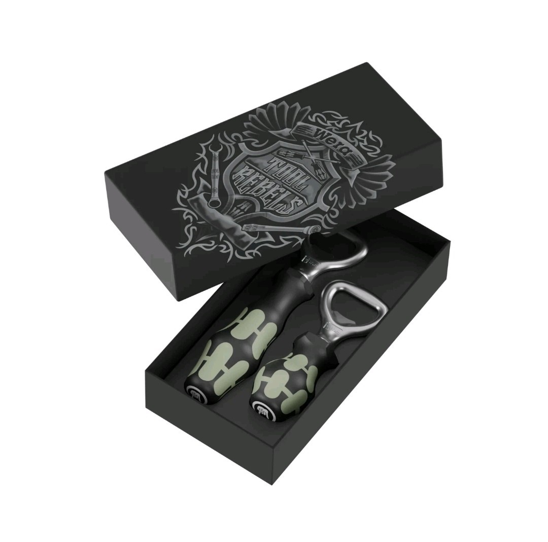 VERY RARE - NEW - Wera Bottle Opener Set (Normal + Stubby) SPECIAL Green + Box gallery