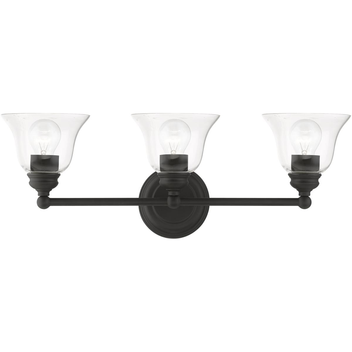 Livex Lighting 16943-04 Moreland 3 Light 24 inch Black Vanity Sconce Wall Light gallery